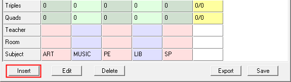 Allocation (Year Group Allocation, inserting subjects, highlighted example, cut down)