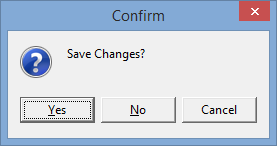 Confirm - Save Changes (primary time)