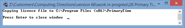 Copying licence file Windows 8 (Primary Time)