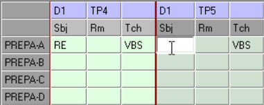 Customise tab - empty field (primary time)