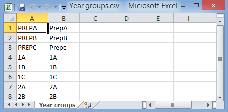Excell (Year groups.csv)