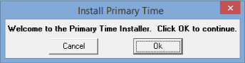 Install Primary Time (Welcome to Primary Time Installer, Windows 8)