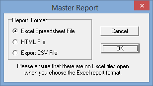 Master Report (Report Format)