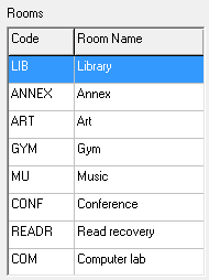 Rooms (grid, after import, cut down)