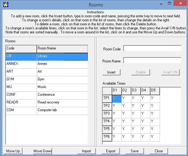 Rooms (populated, cut down)