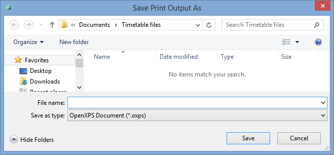 Save Print Output As