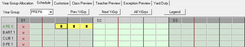 Schedule tab (Join example, cut-down)