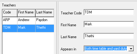 Teachers (appears in, cut down) 60/60