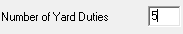 Yard Duty Structure (Number of yard duties only, typing, cut-down)
