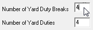 Yard Duty Structure (Number of yard duty breaks, selection)