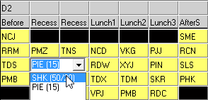 Yard duty tab (editing teachers, new teacher select)
