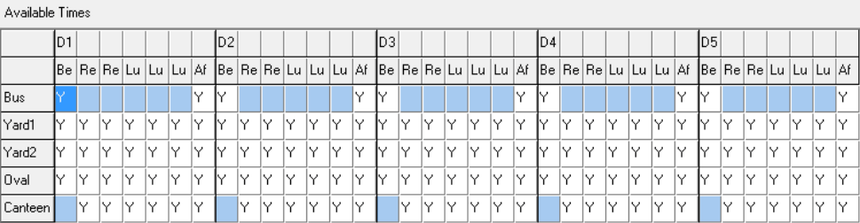 Yard Duty Teacher Limits (Available times, cut down)