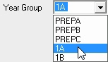Year Group Allocation (Year group selection, drop down list, cut down)