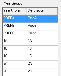 Year Groups (grid, after import, cut down)
