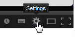 YouTube (Settings icon, with cursor)