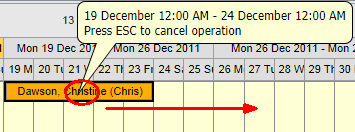 Accommodation Calendar - (cut down, drag to move booking synweb)