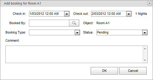Add booking for room (Accommodation Calendar, synweb)