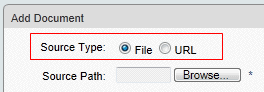 Add Document window (synweb, whats new)