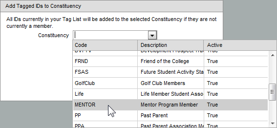 Add Tagged IDs to Constituency (Constituency field, synweb)