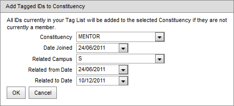 Add Tagged IDs to Constituency window