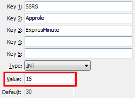 Approle ExpiresMinute configuration setting