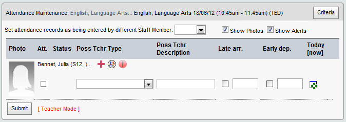Attendance Maintenance (synweb, v64)
