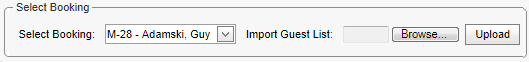 Booking Allocation (synweb, select booking area)