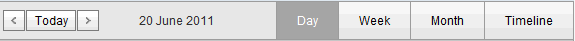 Bookings Maintenance - By Date (synweb, cut down, schedule area buttons)