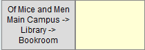 Bookings Maintenance - By Period (Synweb, cut down, Object Show Location selected)