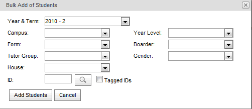 Bulk Add of Students (synweb)