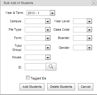 Bulk Add of Students (synweb, cut down)