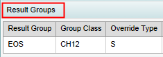 Class Maintenance - Result Groups bar (synweb, cutdown, whats new v3)