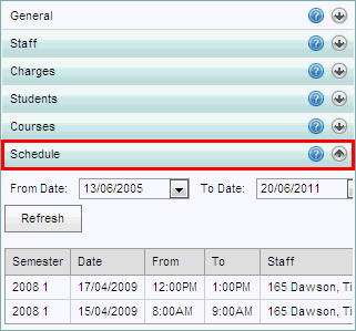 Class Maintenance - Schedule bar (cut down, what's new v2.63, synweb)