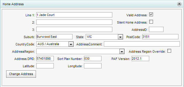 Community Maintenance - Home Address bar (synweb)