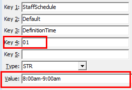 Configuration File Maintenance - DefinitionTime