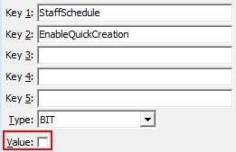 Configuration File Maintenance - EnableQuickCreation setting