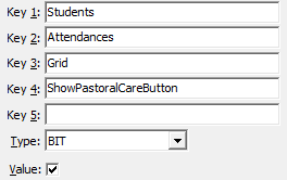 Configuration File Maintenance - ShowPastoralCareButton configuration setting