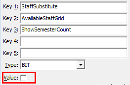 Configuration File Maintenance - ShowSemesterCount configuration setting