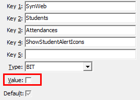 Configuration File Maintenance - ShowStudentAlertIcons configuration setting