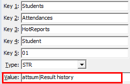 Configuration File Maintenance - Students Attendance Hot Reports Student
