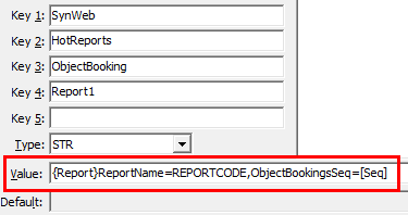 Configuration File Maintenance - Synweb HotReports ObjectBooking configuration setting