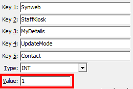 Configuration File Maintenance - UpdateMode - Contact configuration setting