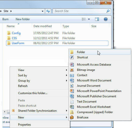 Creating a custom icon (new folder)