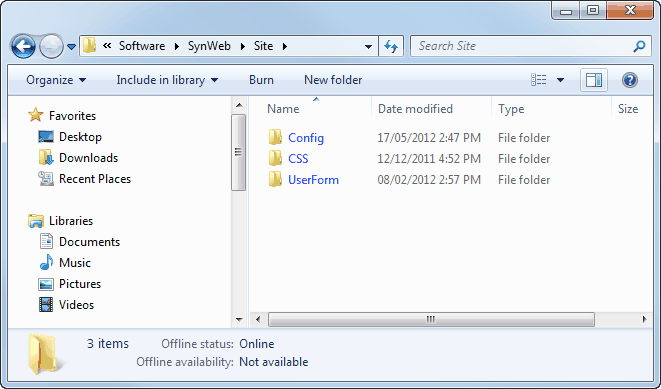 Creating a custom icon (Software, Synweb, Site folder)