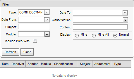 Current Student Maintenance - Correspondence bar (synweb, cut down)