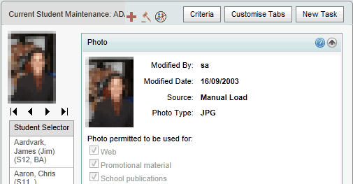 Current Student Maintenance - Photo bar (synweb)