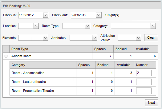 Edit Booking window 1 (synweb)