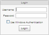 Login window