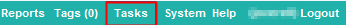 Menu bar (synweb, Tasks highlighted)