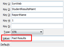 ReportName configuration setting
